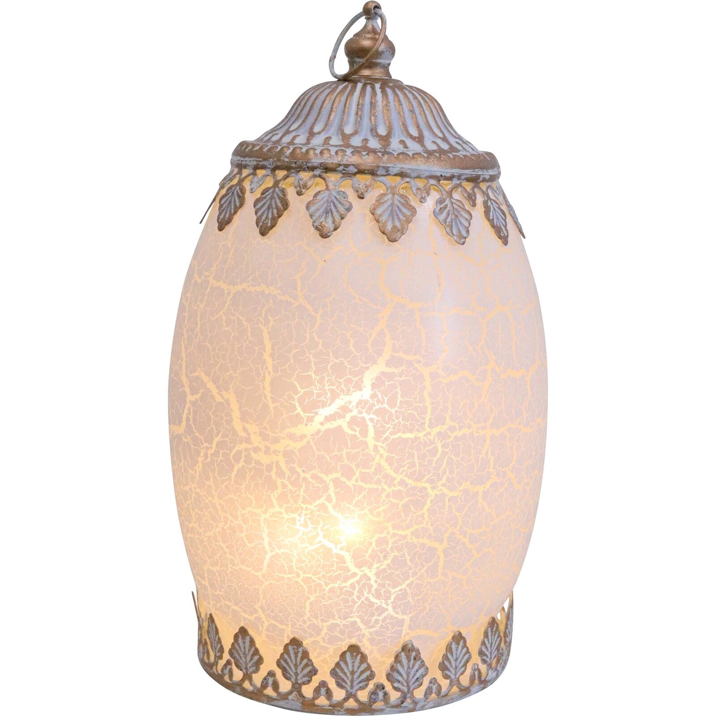 Crackle LED Lantern