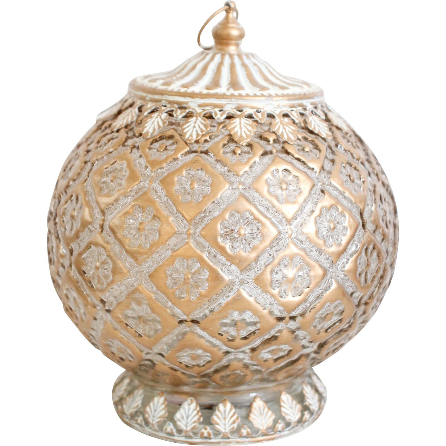 Gold Round LED Lantern