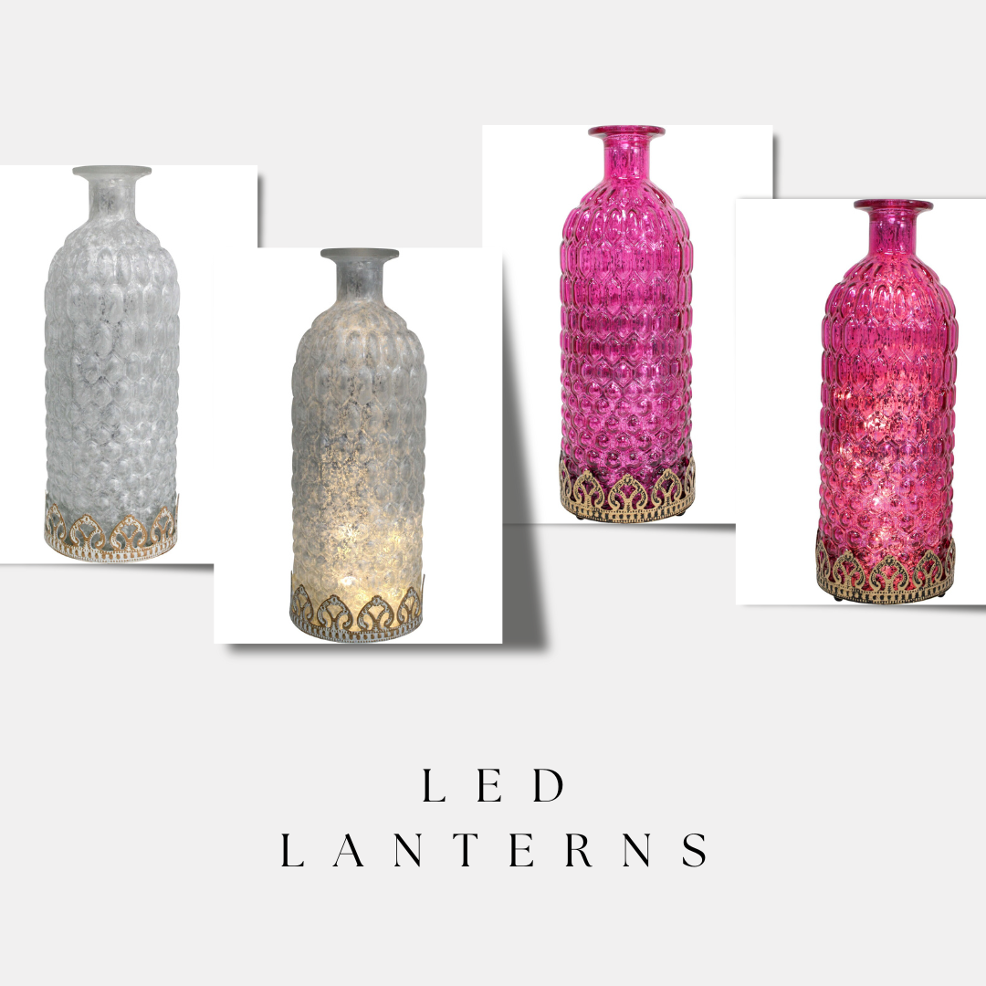 Bottle LED Lantern. 2 Shades.