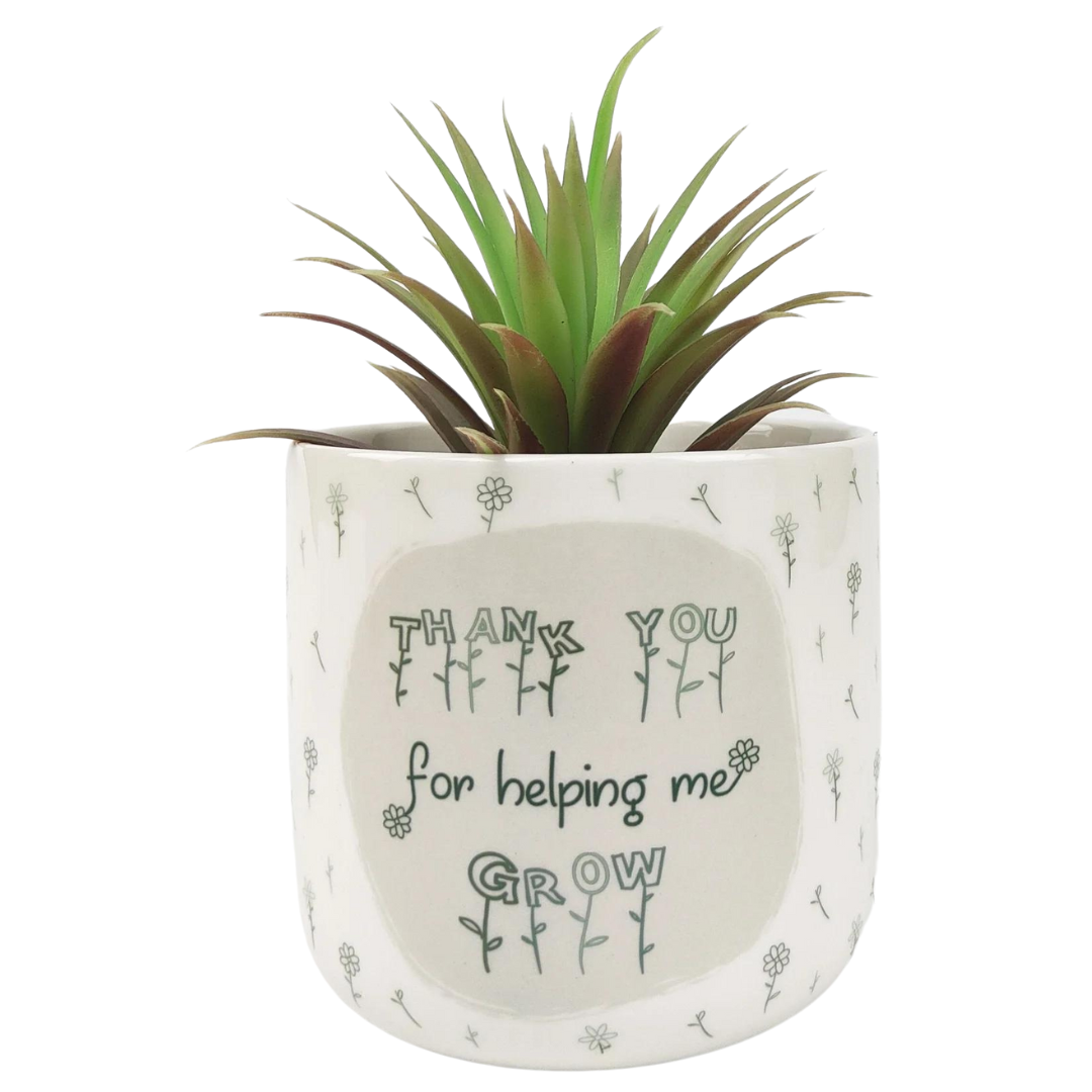 'Thankyou for Helping Me Grow' Planter