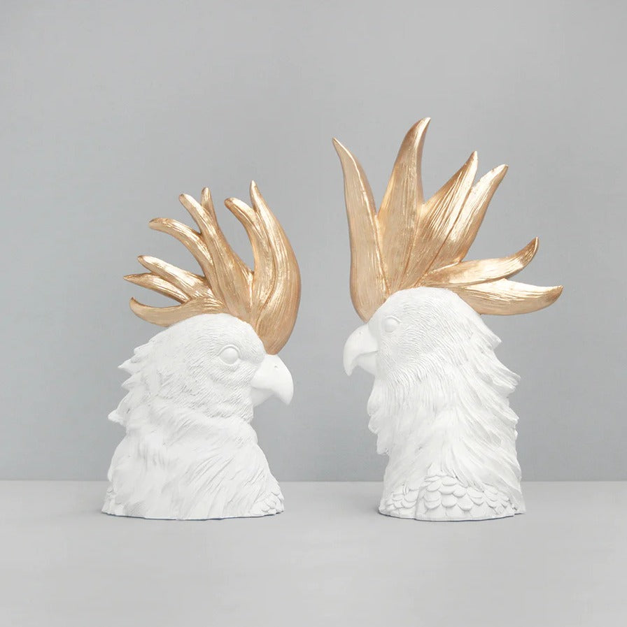 Crested Cockatoo Sets. Available in Black or White