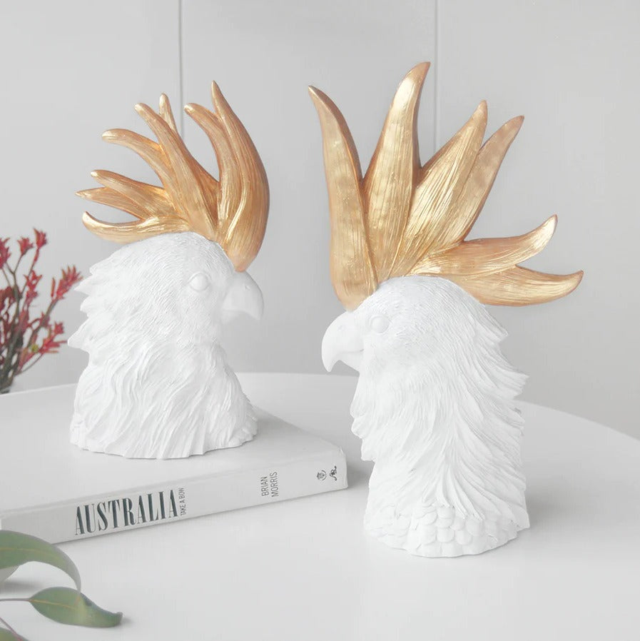 Crested Cockatoo Sets. Available in Black or White