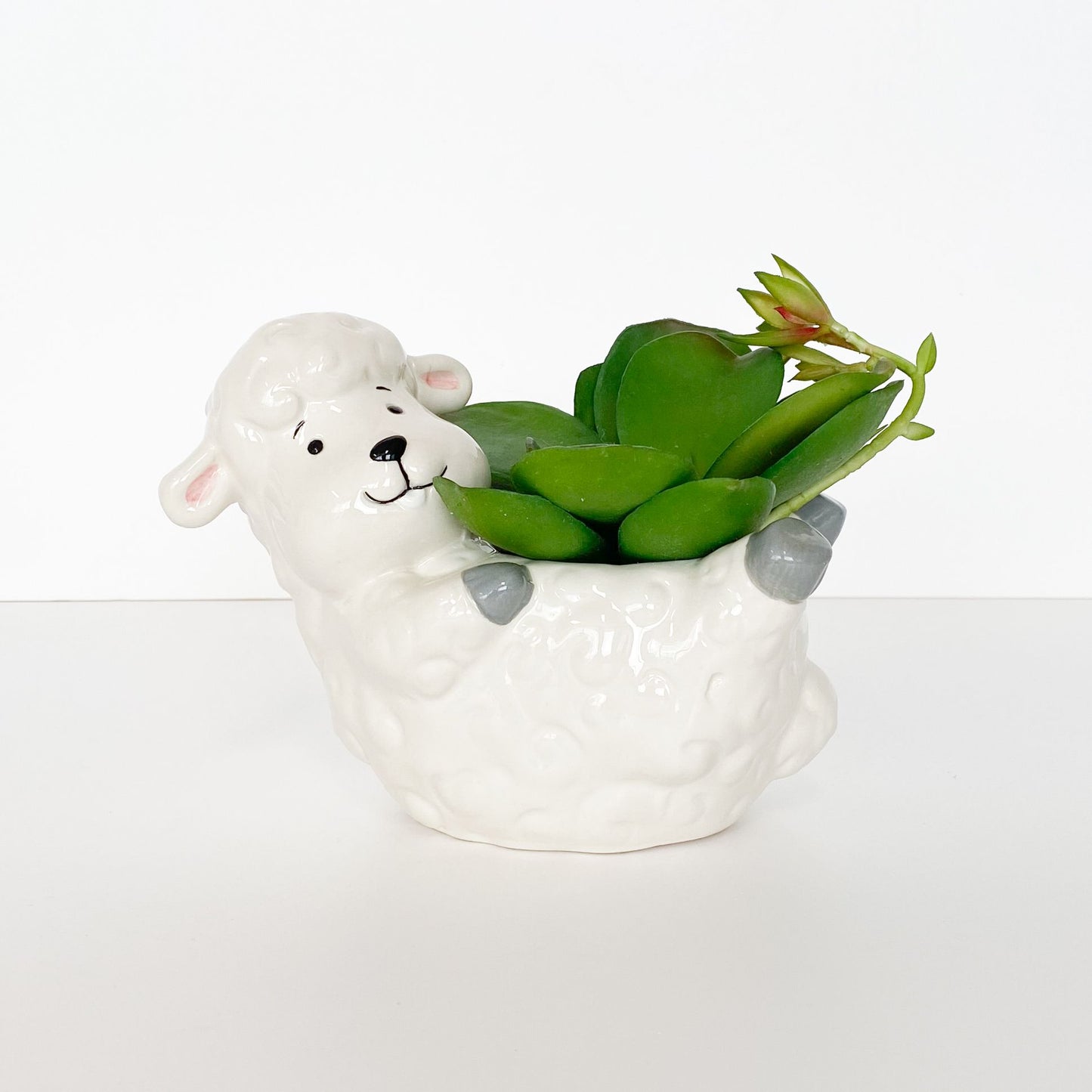 Reclining Farm Animal Planters