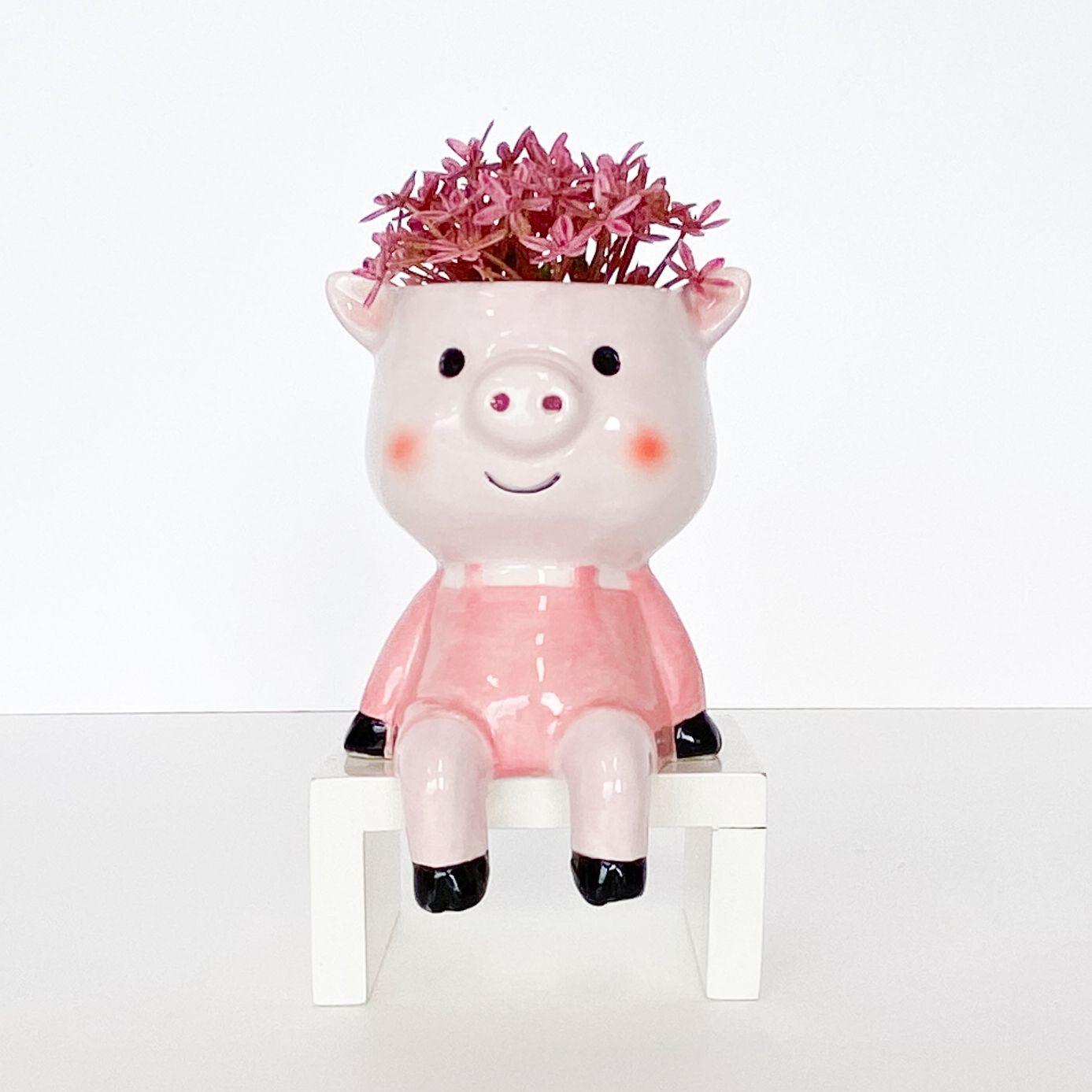 Sitting Farm Animal Planters