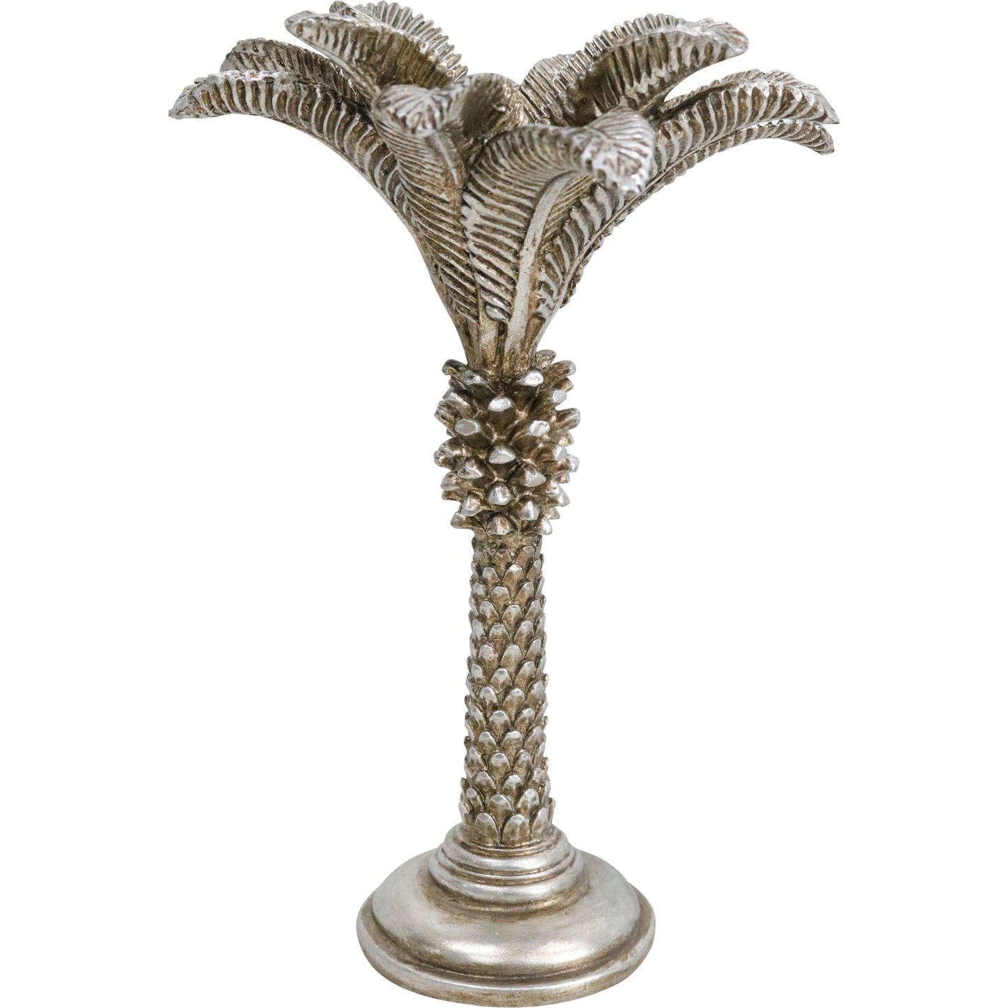 Queen Palm Champagne Candle Holders. 2 Sizes.