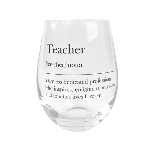 Teachers Gift Glass