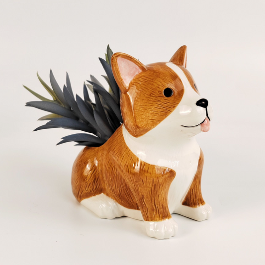 Sweet Little Corgi Planter